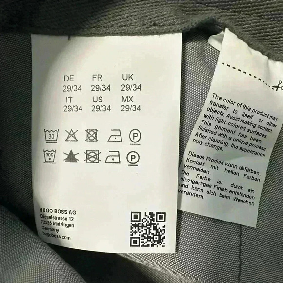 128. Hugo Boss Delaware Slim-Fit Stretch-Denim Jeans Green Size 29-34 - Picture 5 of 8